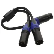 Xlr Splitter Female To Dual Male Xlr To Xlr Cord Microphone Splitter Cable