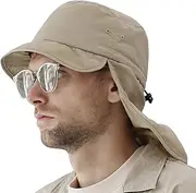 [UNDERCONTROL] Neck Flap Supplex Bucket Hat UPF 40 Foldable Outdoor Safari UV Sun Protect Quick Dry Fishing Booney Cap Cachalot