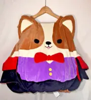 Squishmallows Reginald Vampire Corgi Dog Child Halloween Costume One Size 6+
