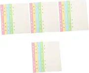 TEHAUX 4sets Blank Refill Paper A6 for Binder Journal Planner Smooth Writing Sheets 100sheets*4