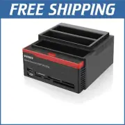 High-Speed USB 3.0 HDD Docking Station - Supports Dual SATA & IDE Drives