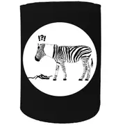 Alcohol Stubby Holder - Zebra Stripes Falling Off - Funny Novelty Birthday Gift Joke Beer Can Bottle