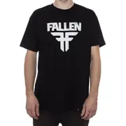 Fallen Footwear Men Insignia 100% Cotton Tees Regular Fit Black