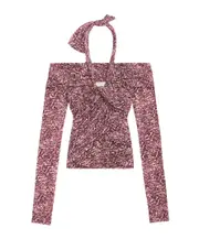 Isabel Marant Vonda Top FR40 Purple/natural color