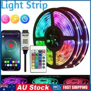 RGB LED Strip Lights IP65 Waterproof 5050 1/2/3/5M USB Bluetooth Compatible AU