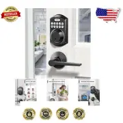 Secure and Convenient Keyless Entry Lock with One-Time Code Feature, Matte Black