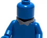 Lego - Minifigure Utensil - Grey / Gray, Silver, Bowtie