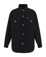 VERS LOGO BTTN JKT SHT BLK IT46 Black
