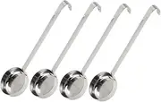 WOONEKY Stainless Steel Measuring Spoon for Pizza Sauce Soup Ladle Spout Large Capacity Set Versatile for Cooking Serving