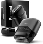 Electric Foil Shaver for Men, Compact Waterproof Rechargeable Razor with 3 Float