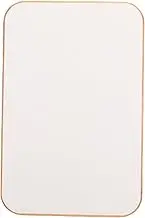RV Rectangle Table Top, 0.79in Thickness 23.23x15.35in Solid Wood Boat Table Top Panel with Smooth Surface Easy to Clean for RV Trailer Yacht Office Dining (White)