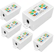Cat 6 Junction Box 5 Pack Cat5e Splice Connector Unshielded, Punch Down Type