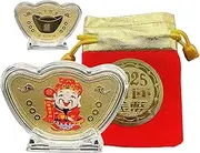 Year of the Snake Coin, God of Wealth Coin - Chinese God of Wealth Challenge Coin - 2025 Snake Year Coin Commemorative Coin Collection