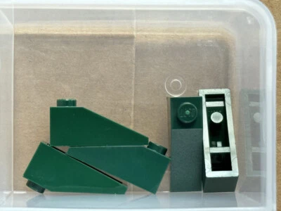LEGO Parts - Dark Green Slope 33 3 x 1 - No 4286 - QTY 5