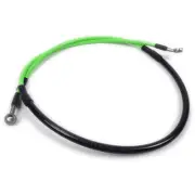 Ballards Kawasaki KX125/250 04-08 Green Front Braided Brake Line