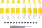 4 Pairs Propellers Low-Noise Blades Props for D-JI Mini 3 Pro Drone Accessories(White yellow)