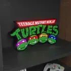 TMNT Teenage Mutant Ninja Turtles Led Lightbox Sign with Leonardo, Donatello,