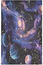 Watercolor Purple Planets Galaxy Kitchen Dish Towels, 28x18 Absorbent Quick Dry Dish Towel, Set of 4