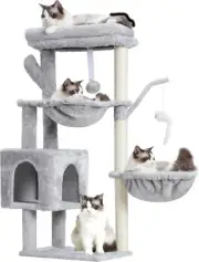 Cat Tree 39.4 Inches Cactus Tower Condo with Scratching Post Cat Tower for Indoo
