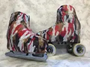Army Sparkle Boot Covers for Roller Skates and Ice Skates SMALL ONLY