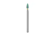 Kenda Technic Polishing, No. 11014, 10 x 24.5mm, Large Bullet Fine, Handpiece, Grass Green, 6/Pack