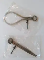 Vintage INDIA Caliper Tool Set - Inside Outside Calipers Machinist Tools Sealed