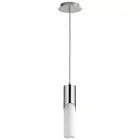 Oxygen Lighting Ellipse 1 Light 13.25" Pendant, P Nickel/White Opal - 3-668-120