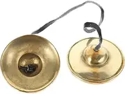 Toyvian Hand Cymbals Copper Percussion Instruments for Meditation and Yoga Craftsmanship present for Music Lovers Portable Design for