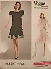 Vogue ALBERT NIPON Womens Sewing Pattern # 2066, Size 12, Dress
