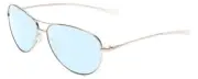 Smith Optic Langley Aviator Unisex Multi-Focus Blue Light Glasses in Silver 60mm