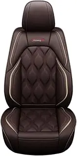 QIOZO car seat Cover Suitable for Volkswagen AMAROK Jetta, Santana Variant Lamando Lavida Vista Auto Parts/Waterproof/Sports Leather/Coffee