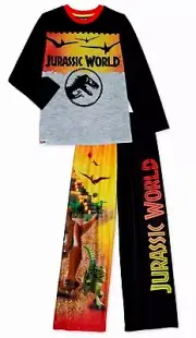 Jurassic World Pajamas Set Pant Shirt Boys 4 5 6 7 8 Park NWT LEGO Dinosaur NEW