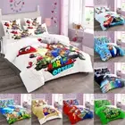 3D Mario Cartoon Series Digital Printed Duvet Cover Pillowcase Bedding