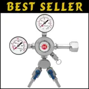 Versatile Keg Regulator with Safety Relief Valve - Perfect for Home Brewing