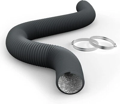 3 Inch Flexible Ducting, 8 FT Dryer Vent Hose with 2 Clamps, Three Layer|AU