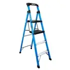 BAILEY Trade Lyte Industrial Fibreglas Twin Platform Ladder 4 Steps 1.2m FS14043