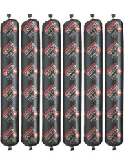 6 x Soudal Firecryl Fire Resistant Plasto Elastic Sealant Grey 600ml