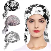 Headwear 3 Pack Soft Head Scarf Wrap Slouchy Beanie Skull Cover Hat Cap Pre T...