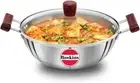 Hawkins Futura Steel Deep Fry Pan with Glass Lid, 4 Litre Capacity - Works on...