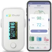 Pulse Oximeter Fingertip Bluetooth | Blood Oxygen Saturation & Heart Rate Monito