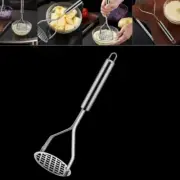Stainless Steel Press Potato Masher Mashed Potato Vegetable Crusher Kitchen Tool