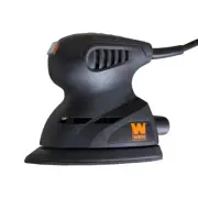 1 Amp Electric Detailing Palm Sander | Wen Corded Design Tip Black Angled Lock