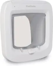 Microchip Activated Cat Flap, Exclusive Entry, Easy Install, 4-Way Manual Locki