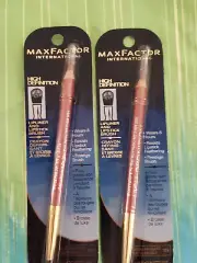 2X-- MAX FACTOR HIGH DEFINITION LIPLINER with LIPSTICK BRUSH-#109 MAUVE ABSOLUTE
