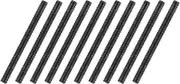 uxcell 10Pcs Fully All Threaded Rod, 5/16" Thread 18 Pitch 3-1/2" Length Carbon Steel Long Threaded Screw Threads Black Zinc Fully Studding Rod Bar for Furniture Garden Mounting Assembly