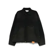 [Untitled Artworks] Untitled Artworks Canvas Jacket M BLACK