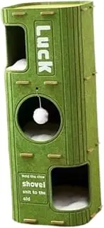B Baosity Cat Tree Cat House Enclosed Climbing Cave Indoor Cats Kitten Pets Bed Scratch Post, Green