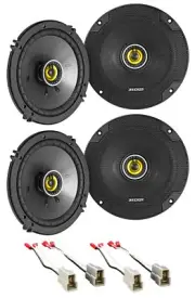 Kicker CSC Front+Rear Door 6.5" Speaker Replacement Kit For 2002-2005 Subaru WRX