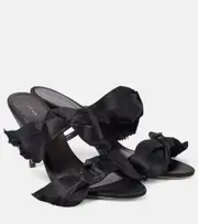 [The Row] The Row Vika satin sandals AU 9 black