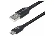 StarTech.com 4m (13ft) USB-A to USB-C Charging Cable, Charge & Sync, 3A, USB 2.0, TPE Jacket - Black USB Charging Cord - USB-A to USB-C Charging Fast